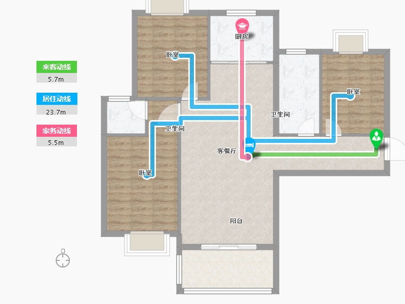 湖北省-孝感市-悟星城-97.00-户型库-动静线