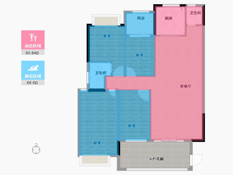 广东省-汕头市-和平金丰广场-131.90-户型库-动静分区