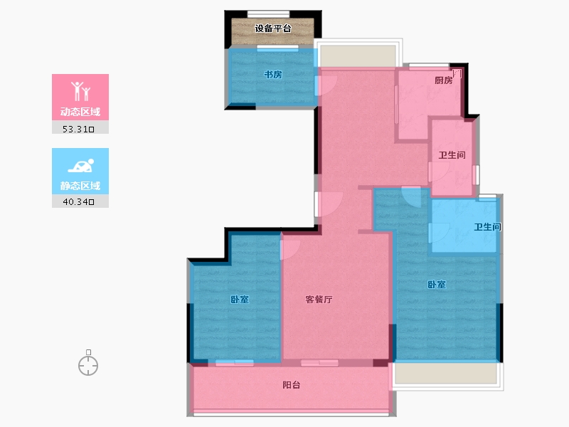 浙江省-舟山市-金宸府-86.00-户型库-动静分区