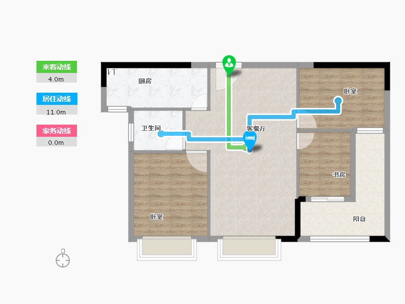 广东省-汕头市-和平金丰广场-85.03-户型库-动静线