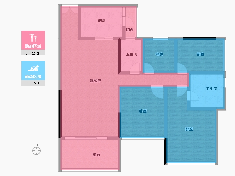 广东省-湛江市-威雅沿江半岛-124.38-户型库-动静分区