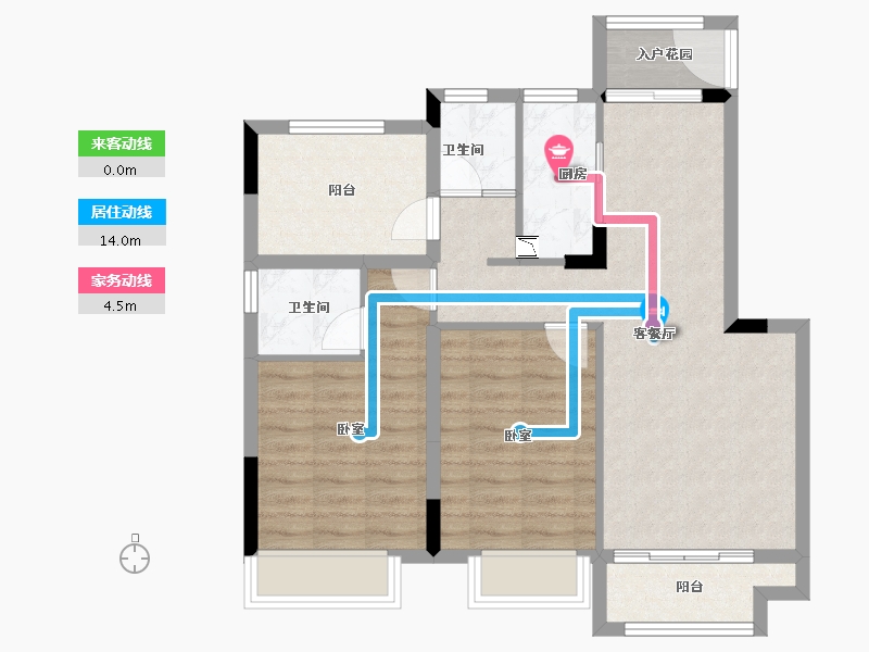 广东省-江门市-国瑞山湖海庄园-79.02-户型库-动静线