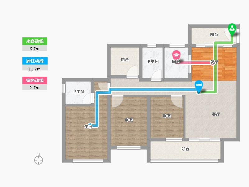 广东省-惠州市-中交和风春岸-95.57-户型库-动静线