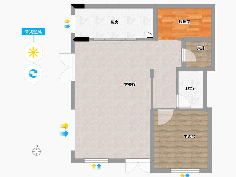 广东省-江门市-保利西海岸半岛-72.52-户型库-采光通风