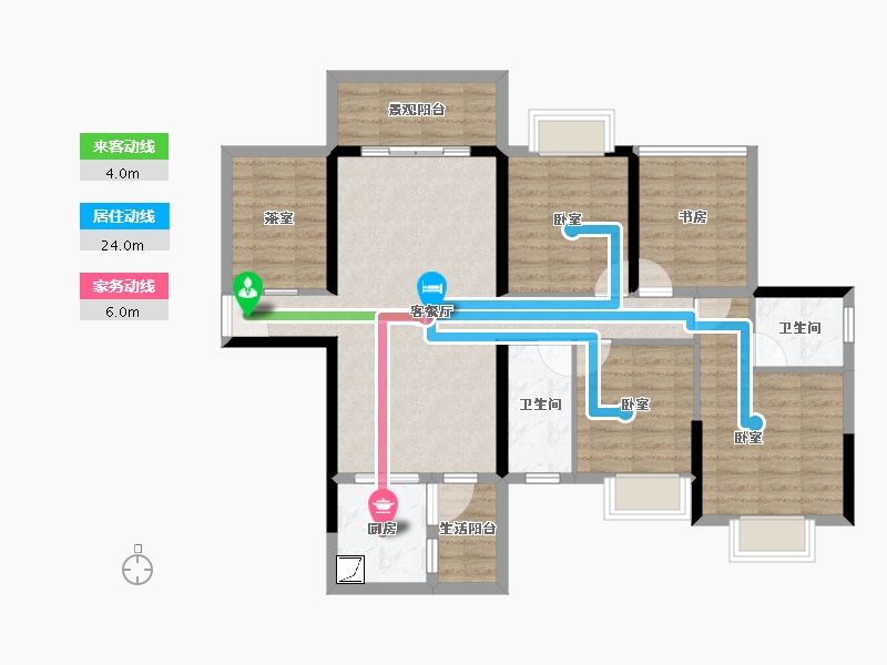 广东省-湛江市-科恒·荟景湾-100.71-户型库-动静线