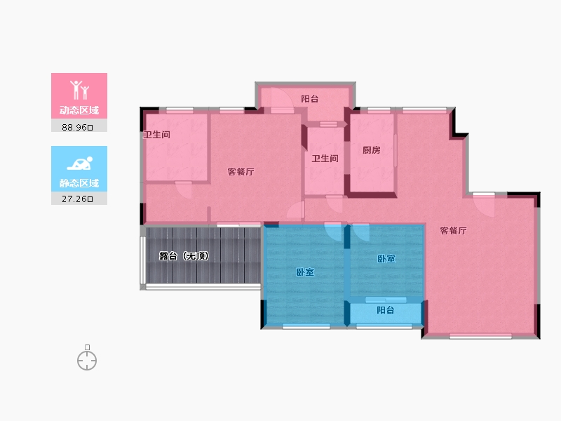 河南省-许昌市-恒大悦龙台-115.10-户型库-动静分区