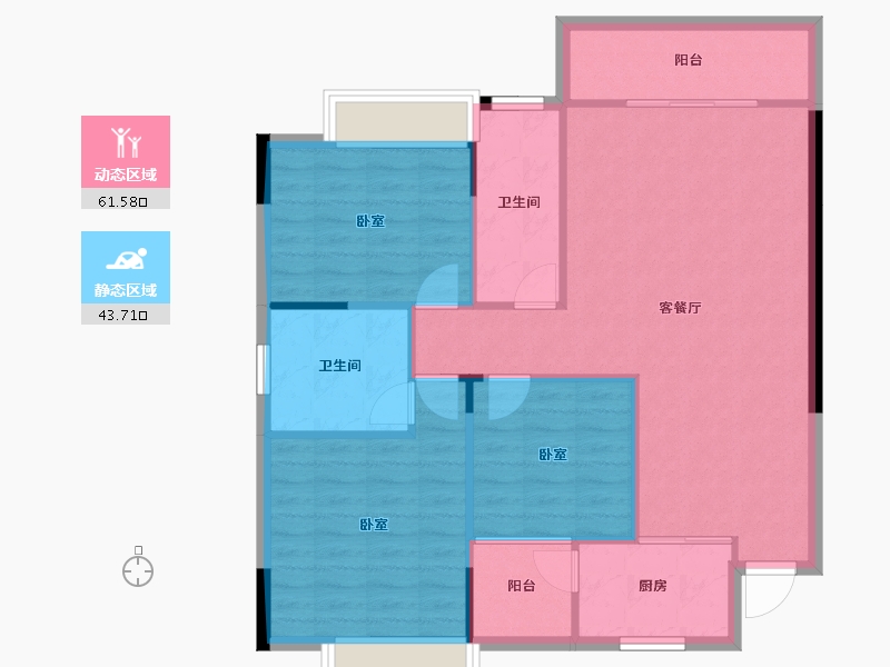 湖南省-邵阳市-永利世纪城-96.78-户型库-动静分区