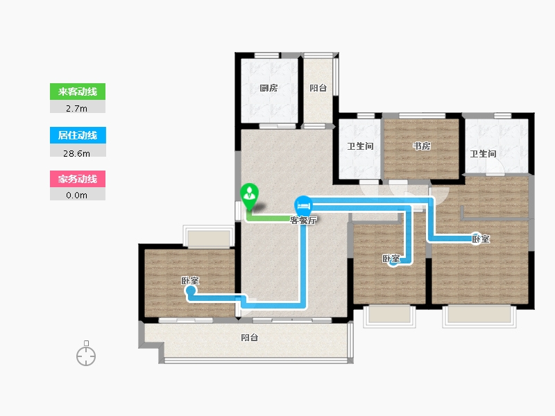 河南省-许昌市-恒大悦龙台-147.31-户型库-动静线