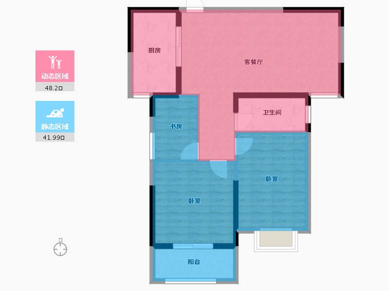 湖北省-武汉市-城投秀水青城-81.32-户型库-动静分区