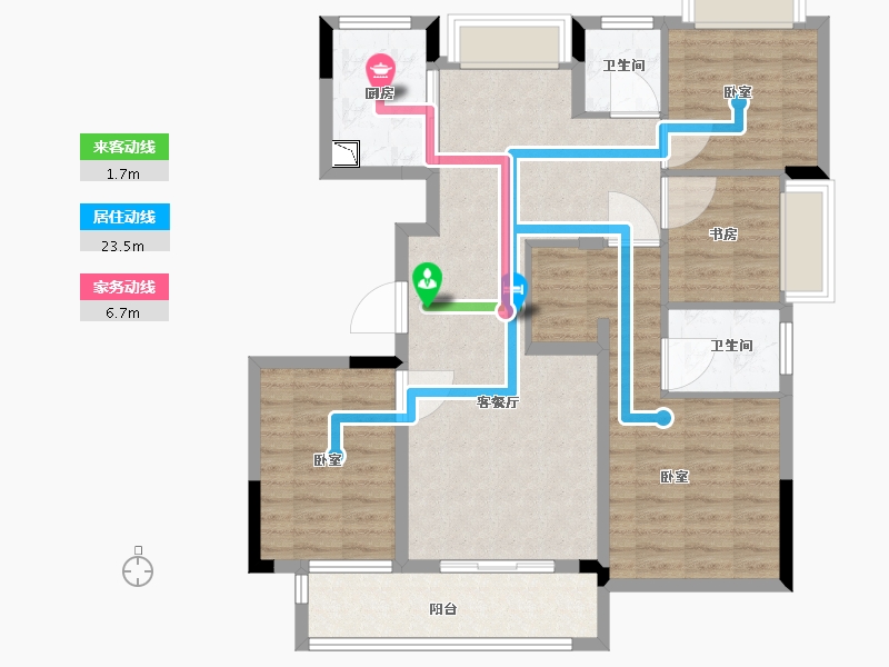 湖北省-武汉市-德信江南大院-97.00-户型库-动静线