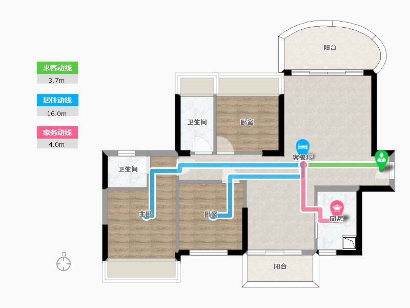 广东省-惠州市-丽江东岸-85.71-户型库-动静线