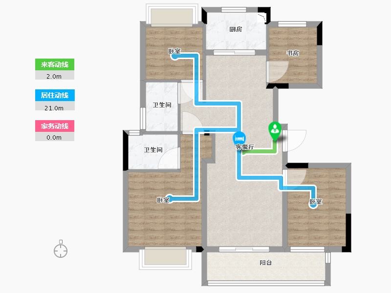 湖北省-武汉市-德信江南大院-92.14-户型库-动静线