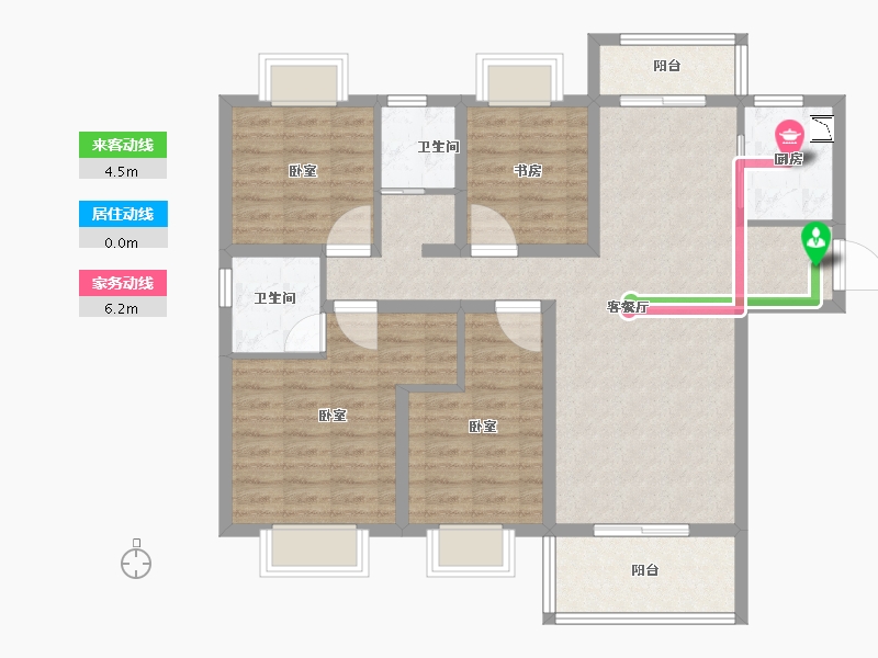 湖北省-宜昌市-长阳碧桂园-98.28-户型库-动静线