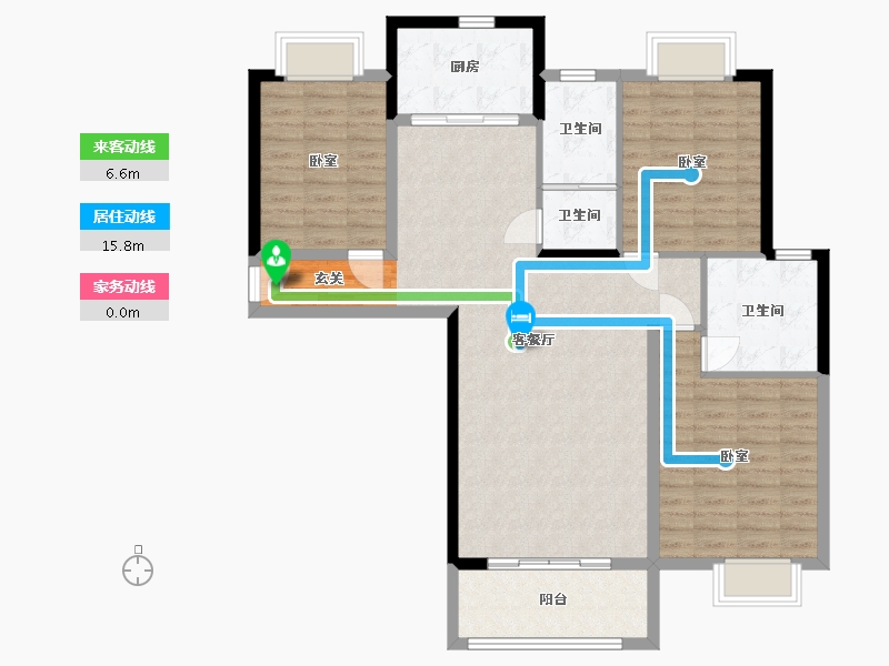 湖南省-岳阳市-名邦首府-109.77-户型库-动静线