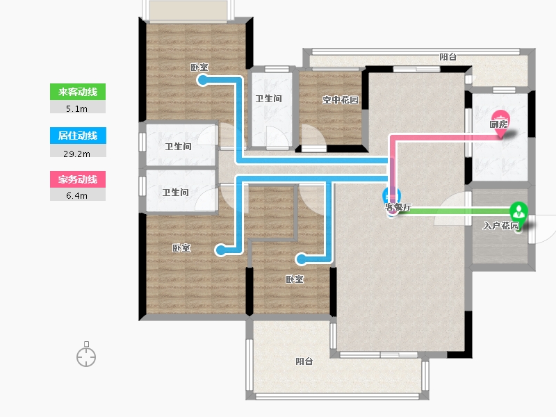 广东省-佛山市-乐从钜隆风度广场-139.51-户型库-动静线