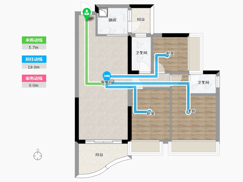 广东省-惠州市-丽江东岸-76.62-户型库-动静线