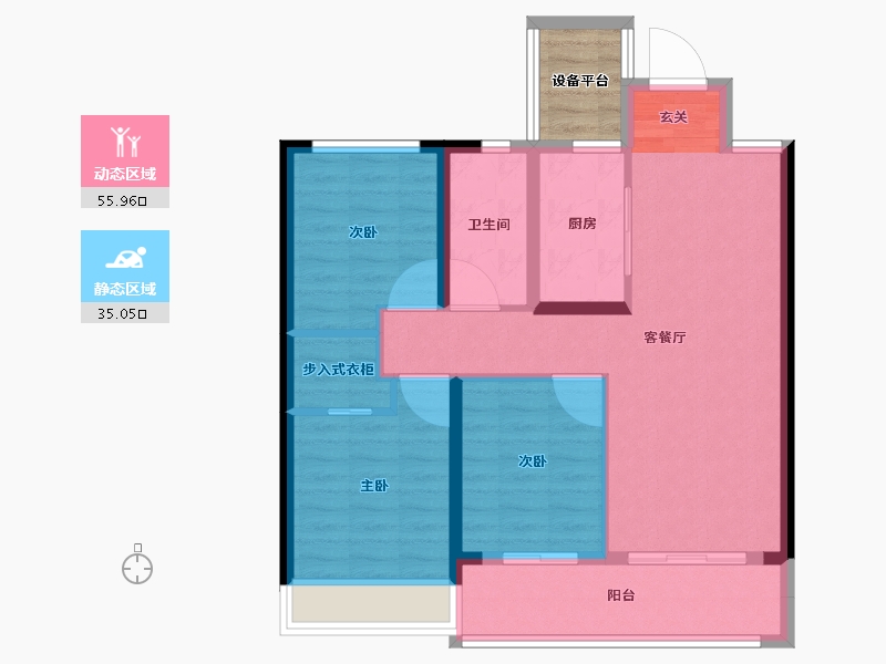 江苏省-常州市-琅越龙洲-85.00-户型库-动静分区