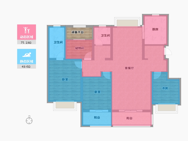 浙江省-绍兴市-公元2020-115.14-户型库-动静分区