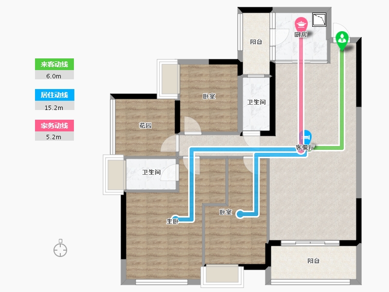 广东省-广州市-公园里春晓花园-105.94-户型库-动静线