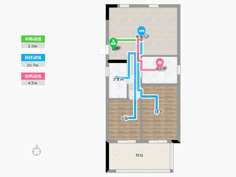 广东省-惠州市-中海汤泉-69.39-户型库-动静线