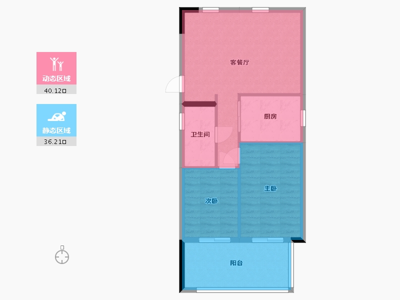 广东省-惠州市-中海汤泉-69.39-户型库-动静分区