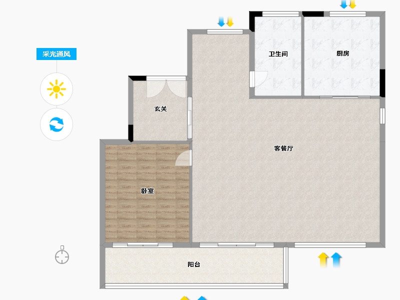 浙江省-温州市-华鸿大发瑞祥壹号-145.10-户型库-采光通风