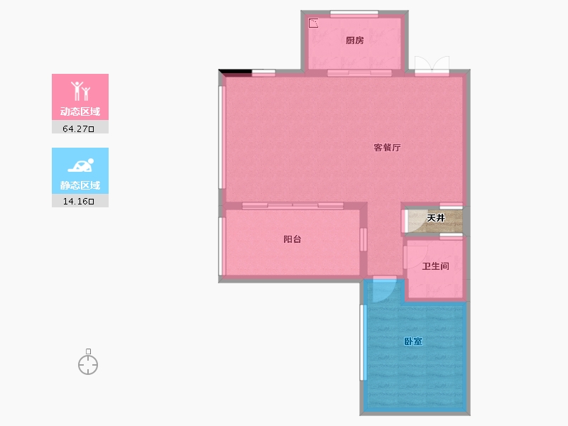 广东省-江门市-保利西海岸半岛-72.72-户型库-动静分区