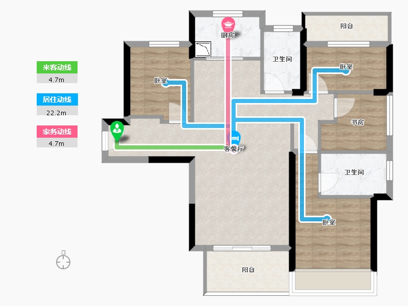 广东省-惠州市-家路壹号-85.42-户型库-动静线