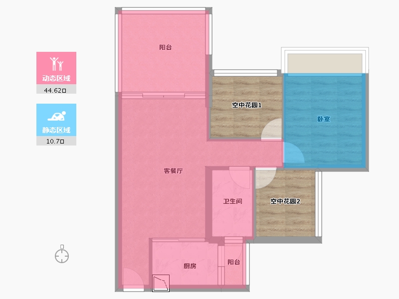 广东省-江门市-新熙花园-61.00-户型库-动静分区