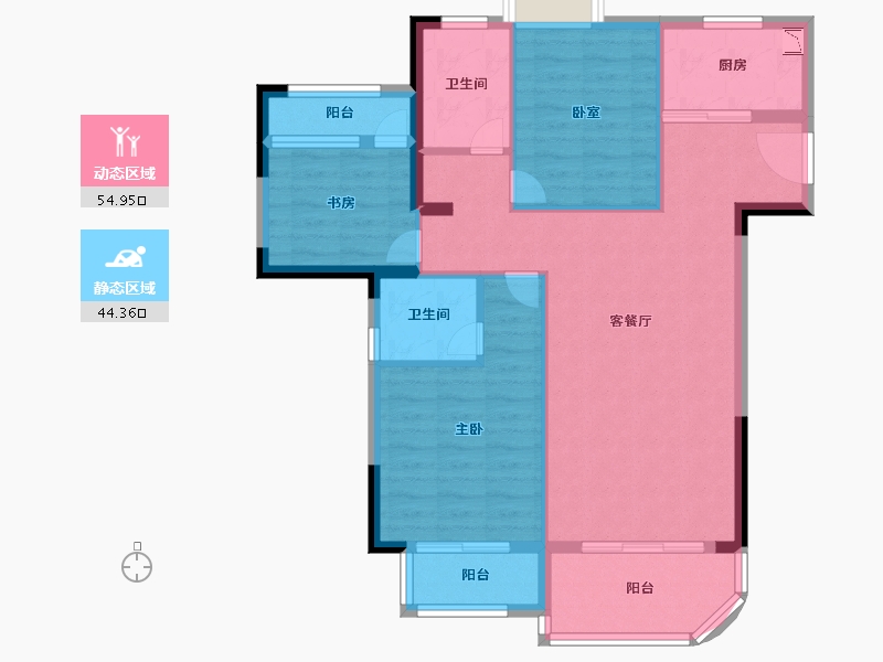 福建省-厦门市-招商卡达凯斯-88.99-户型库-动静分区