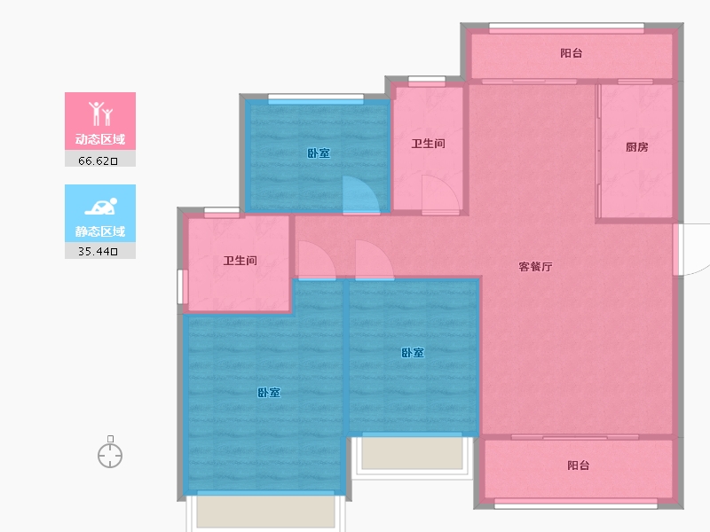 湖南省-常德市-诚信丽景-93.53-户型库-动静分区