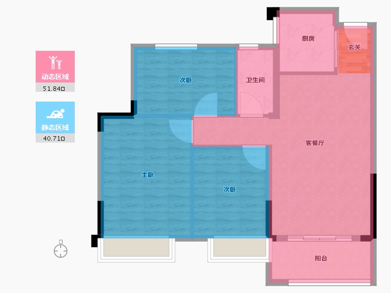 安徽省-宿州市-宿州院子-84.01-户型库-动静分区