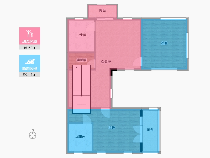 广东省-惠州市-中海汤泉-87.09-户型库-动静分区