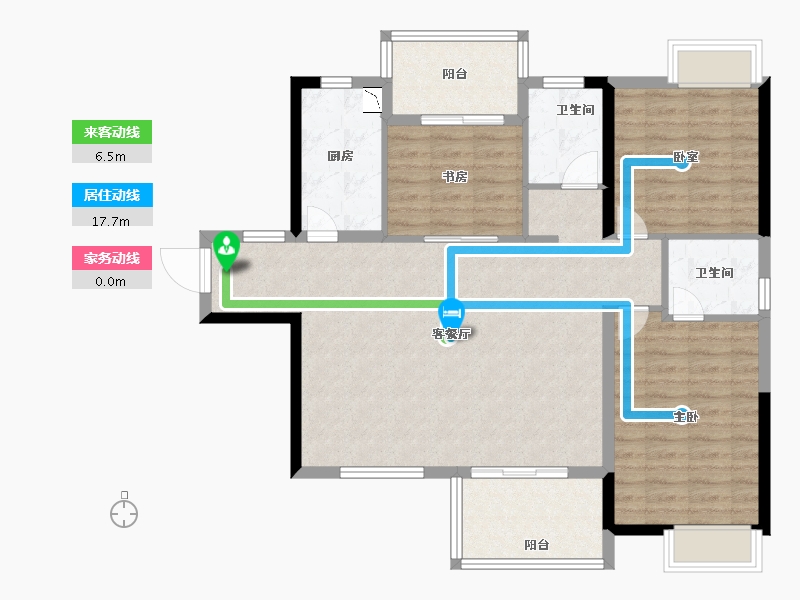 福建省-厦门市-招商卡达凯斯-102.00-户型库-动静线