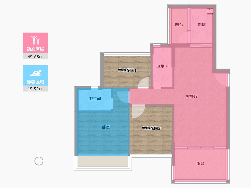 广东省-江门市-新熙花园-70.00-户型库-动静分区