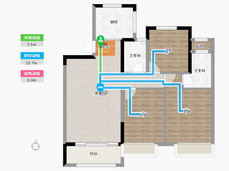 安徽省-宿州市-宿州院子-92.00-户型库-动静线