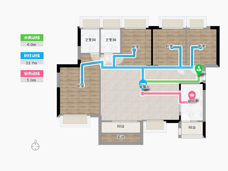 湖南省-衡阳市-星善·九龙台-98.29-户型库-动静线