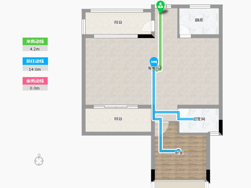 广东省-江门市-国瑞山湖海庄园-90.00-户型库-动静线