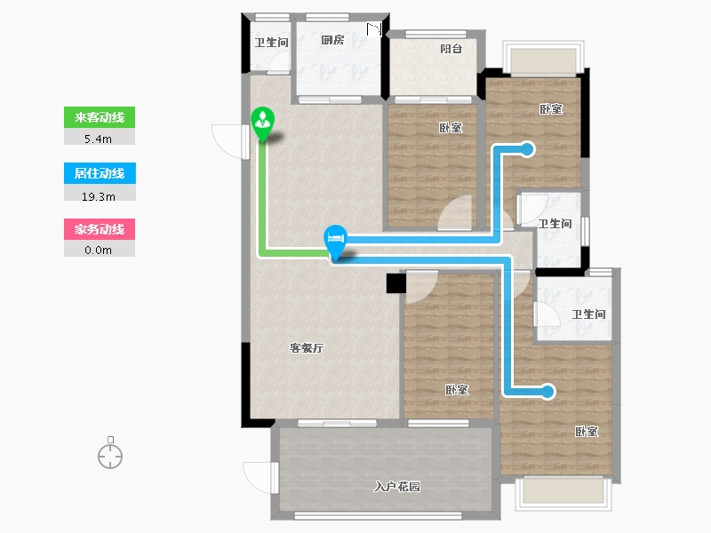 广东省-汕头市-和平金丰广场-132.15-户型库-动静线