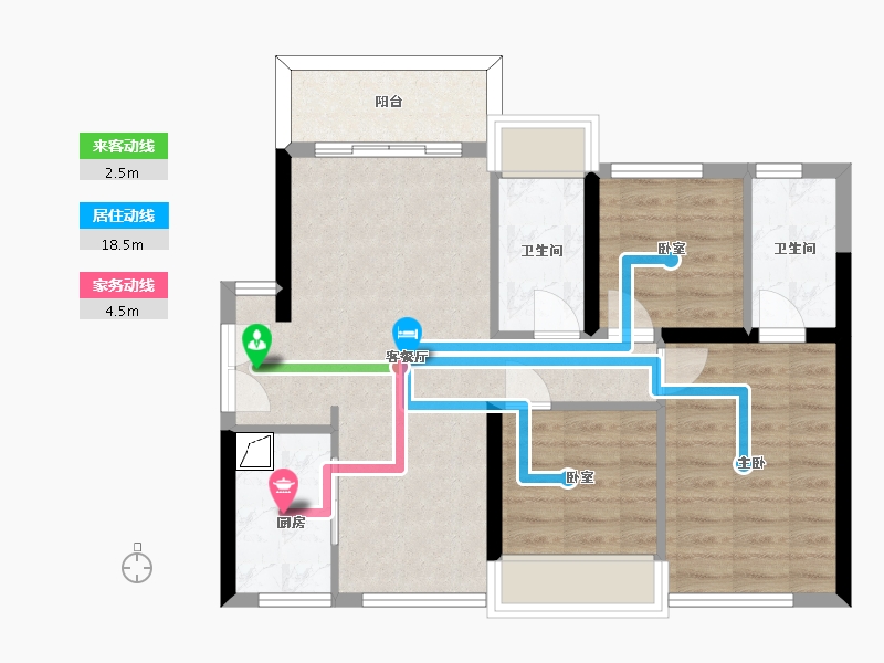 广东省-惠州市-博林腾瑞-71.00-户型库-动静线