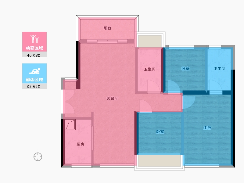 广东省-惠州市-博林腾瑞-71.00-户型库-动静分区