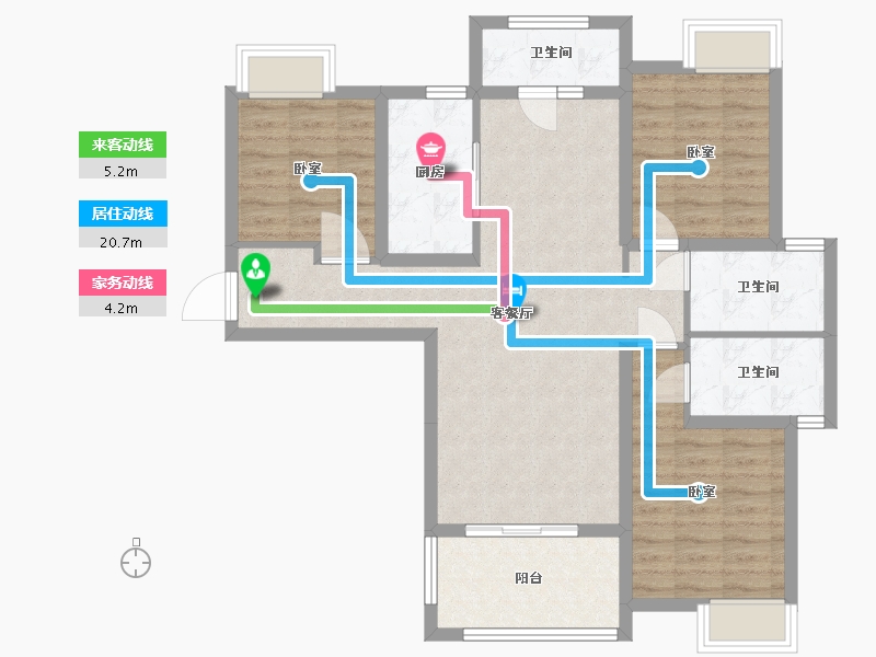 湖北省-武汉市-金地悦海湾-91.50-户型库-动静线