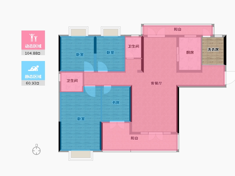 湖北省-宜昌市-三江至禧-155.74-户型库-动静分区