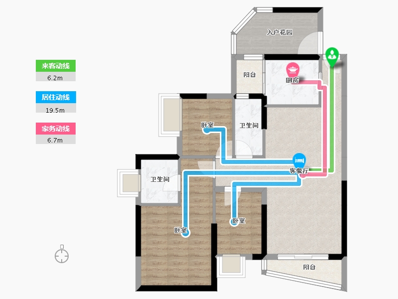 广东省-江门市-又一居·作品一号-80.87-户型库-动静线