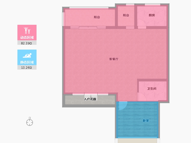 广东省-江门市-国瑞山湖海庄园-91.50-户型库-动静分区