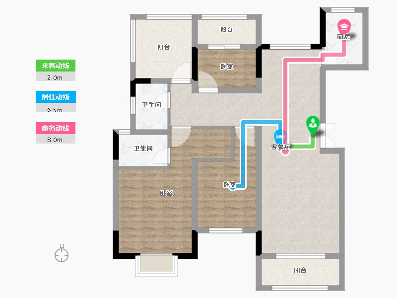 河南省-开封市-通许田润新城-99.46-户型库-动静线