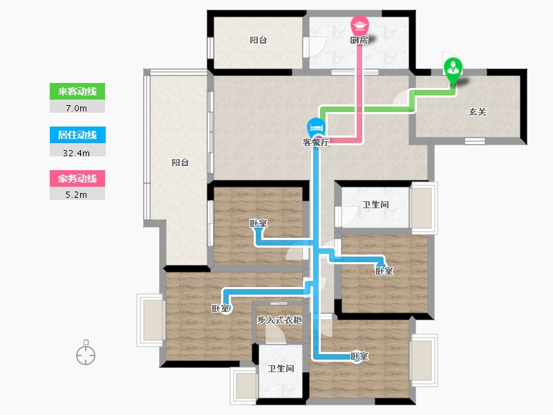 湖南省-邵阳市-凰腾新时代广场-129.55-户型库-动静线