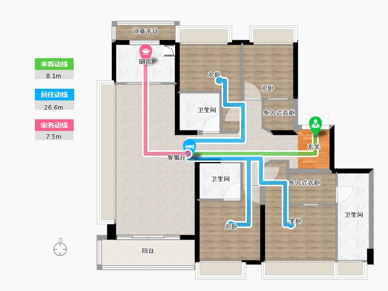 江苏省-常州市-琅越龙洲-146.51-户型库-动静线