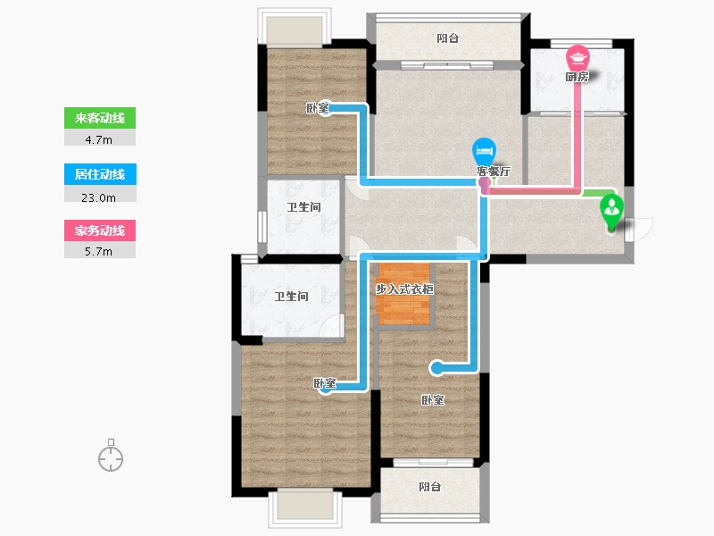 湖北省-武汉市-城投秀水青城-94.06-户型库-动静线