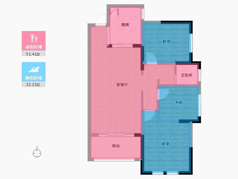 湖南省-长沙市-中交·中央公园-74.75-户型库-动静分区